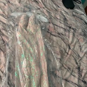 Corset-Back Long Sequin Prom Dress by PromGirl
